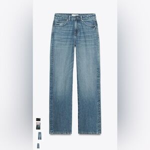 Zara Women's Straight Leg Blue Jeans